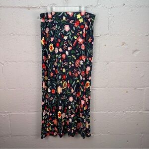 Boden Women's Elastic Waist Floral Print Flowy Maxi Skirt Size 14